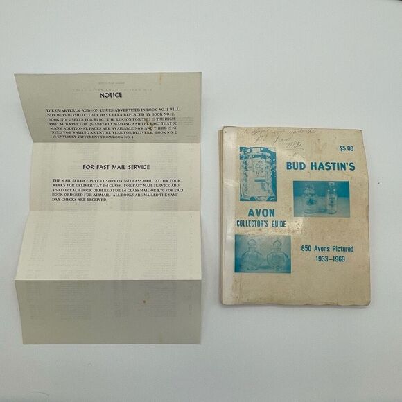 BUD HASTIN’S Avon Collector’s Guide 650 Bottles 1933–1969 Book w/ Price Sheets - Picture 3 of 12
